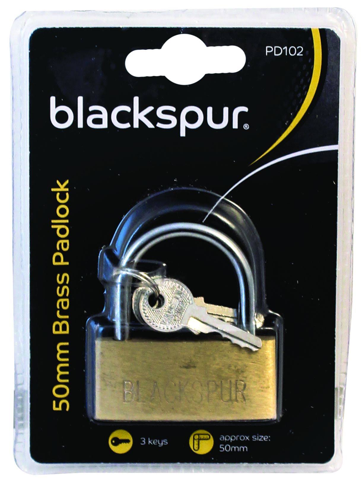 Blackspur 50mm Brass Padlock