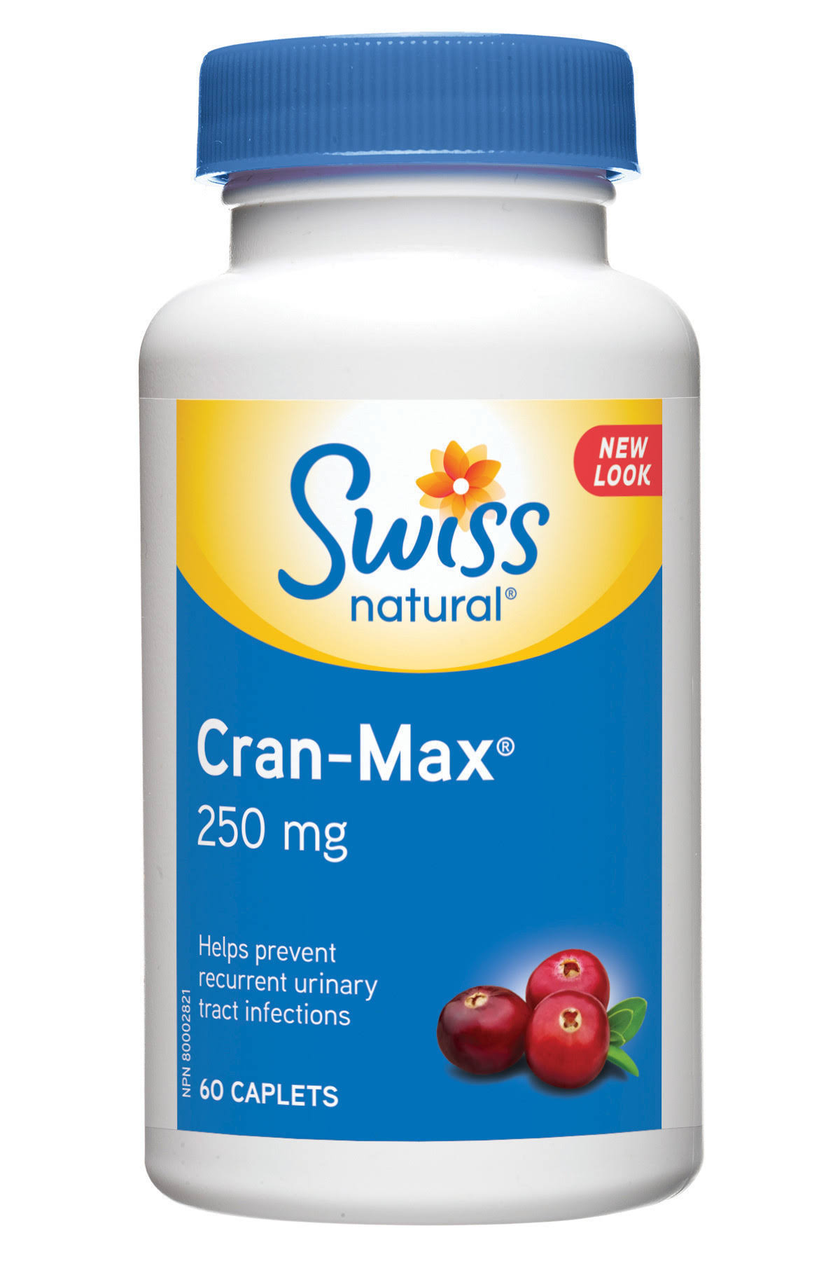 Swiss Natural Cran-Max Dietary Supplement - 250mg, 60ct