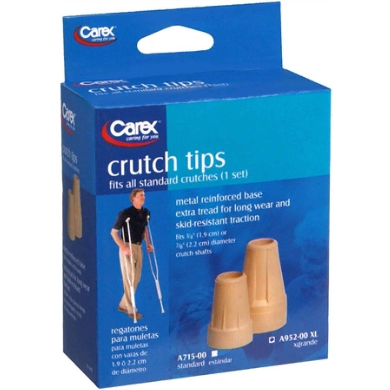 Carex Health Brands Crutch Tips - Extra Large