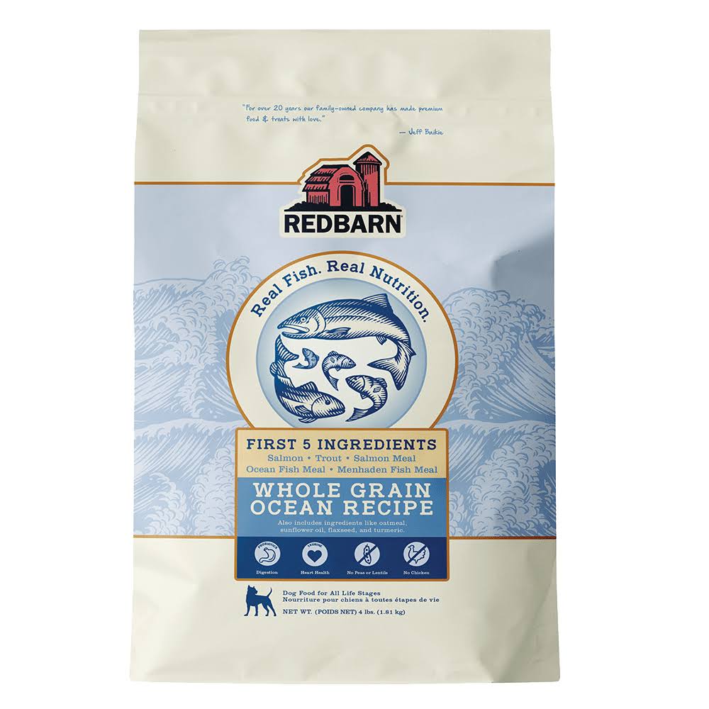 Redbarn Whole Grain Ocean Recipe Dry Dog Food, 4-lb