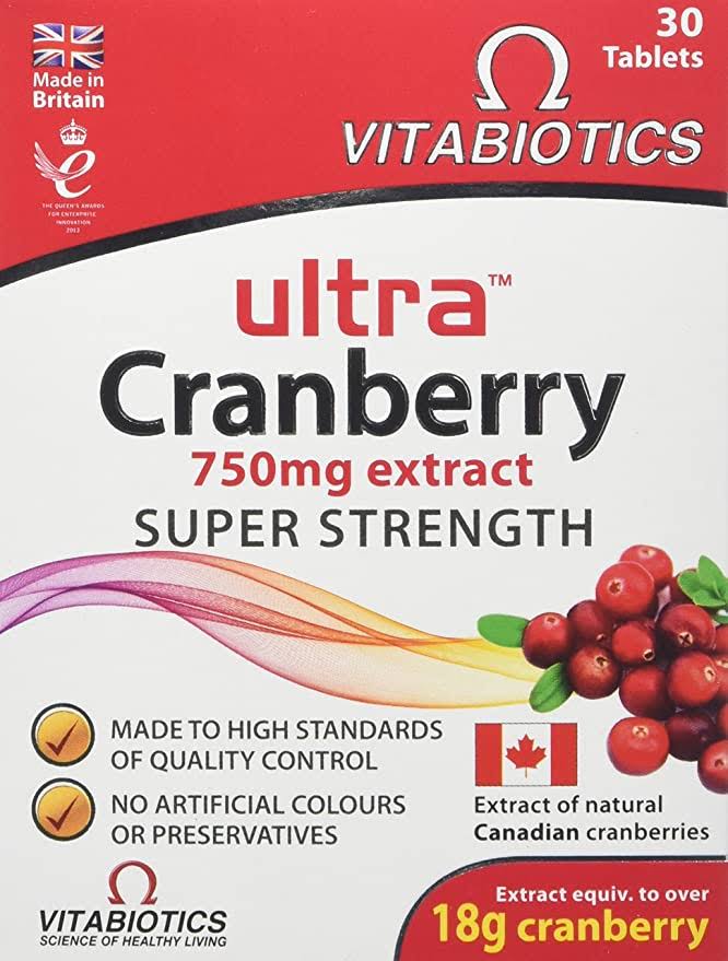Vitabiotics Ultra Extract Super Strength Supplement - Cranberry, 30pk