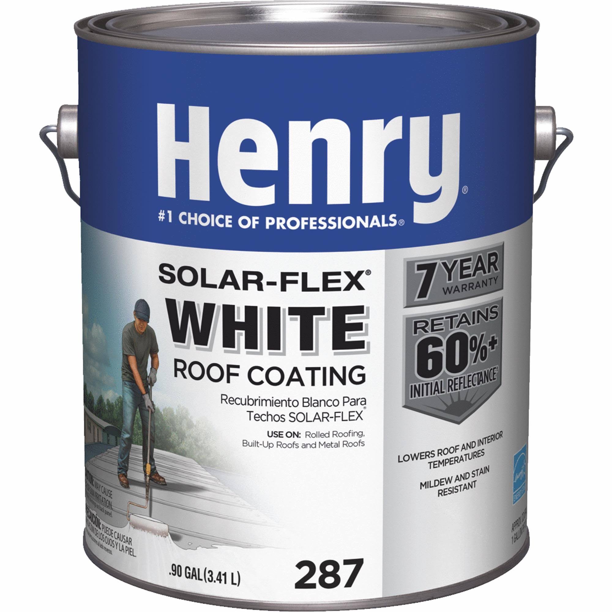 Henry Elastomeric Roof Coating - White, 1gal