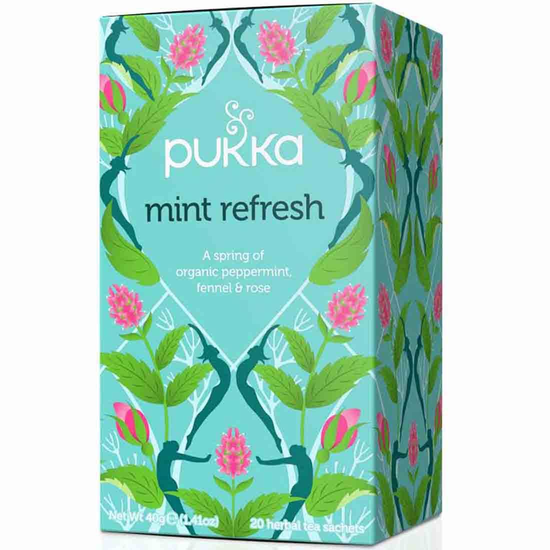 Pukka Mint Refresh - 20 Herbal Tea Sachets, 40g