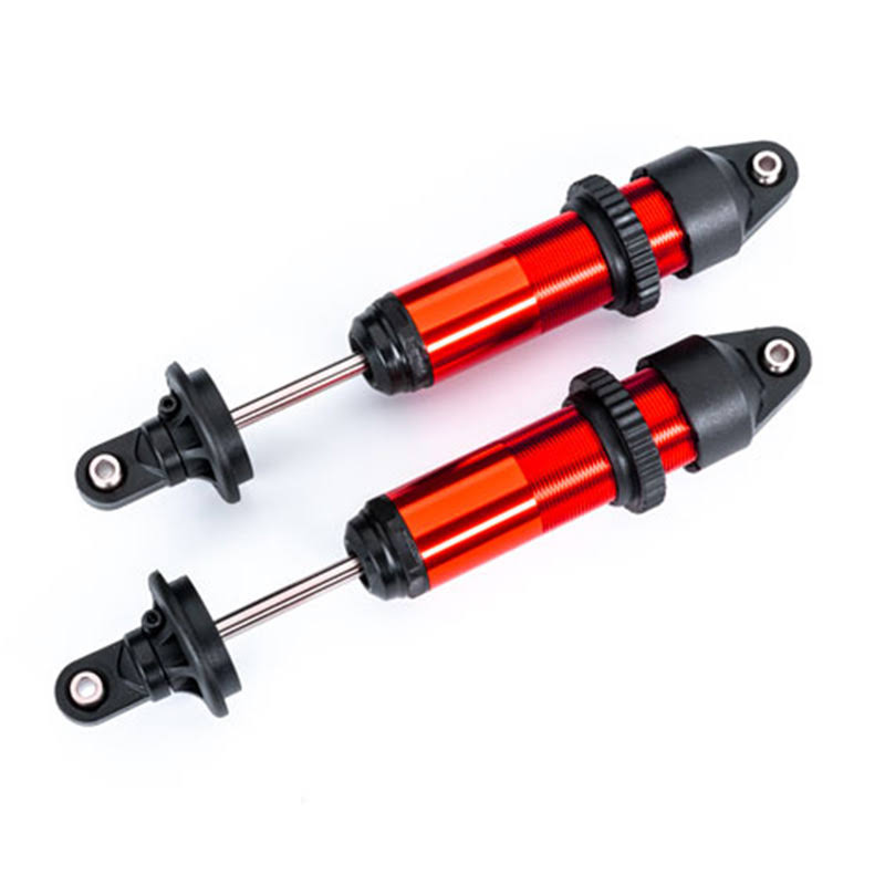GTX Shocks Fully Assembled Medium Anodized Without Springs 7861 Red