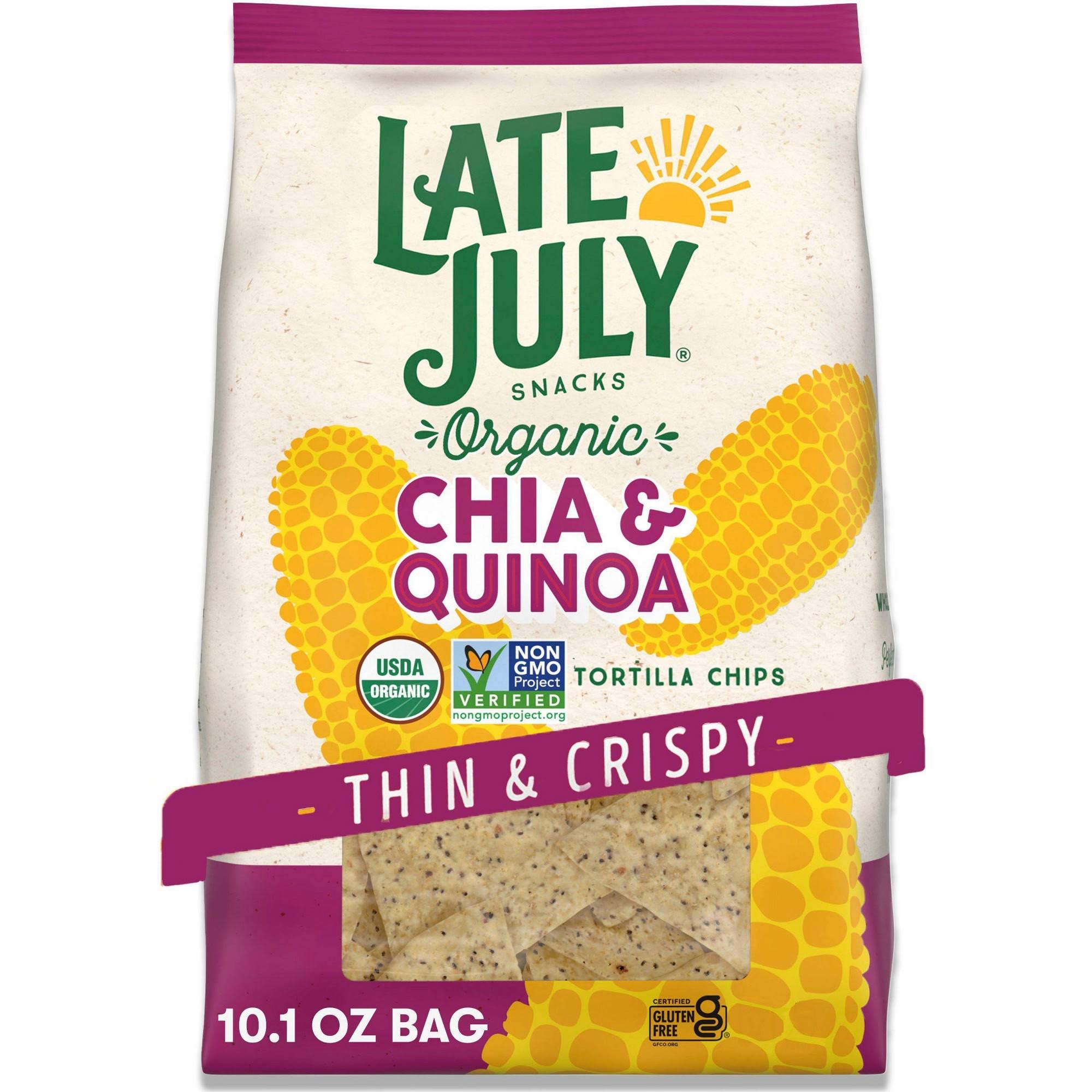 Late July Snacks - Tort Chip Chia Quinoa - Case of 9-10.1 oz