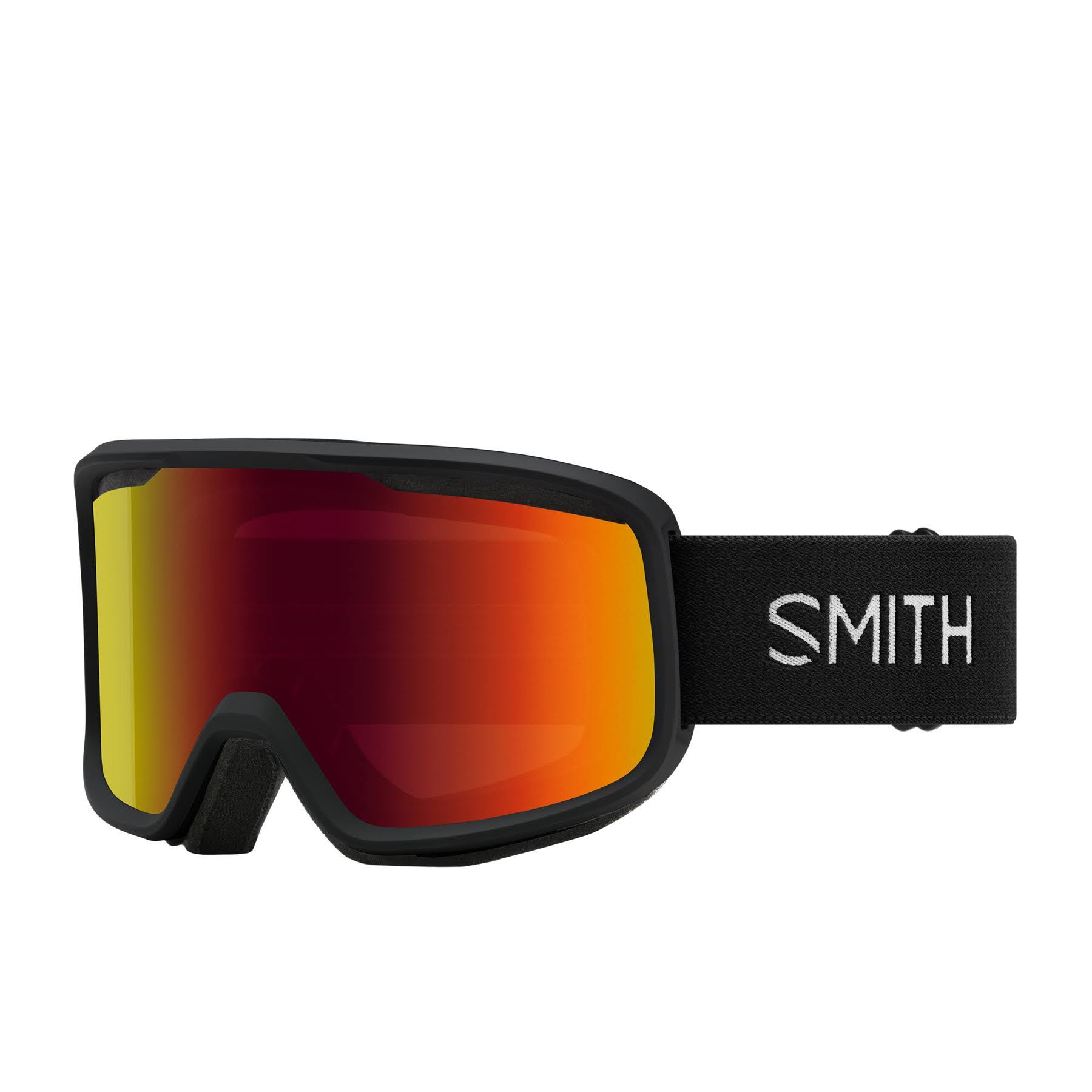 Smith Frontier Snow Goggles - Black Red Sol-X Mirror