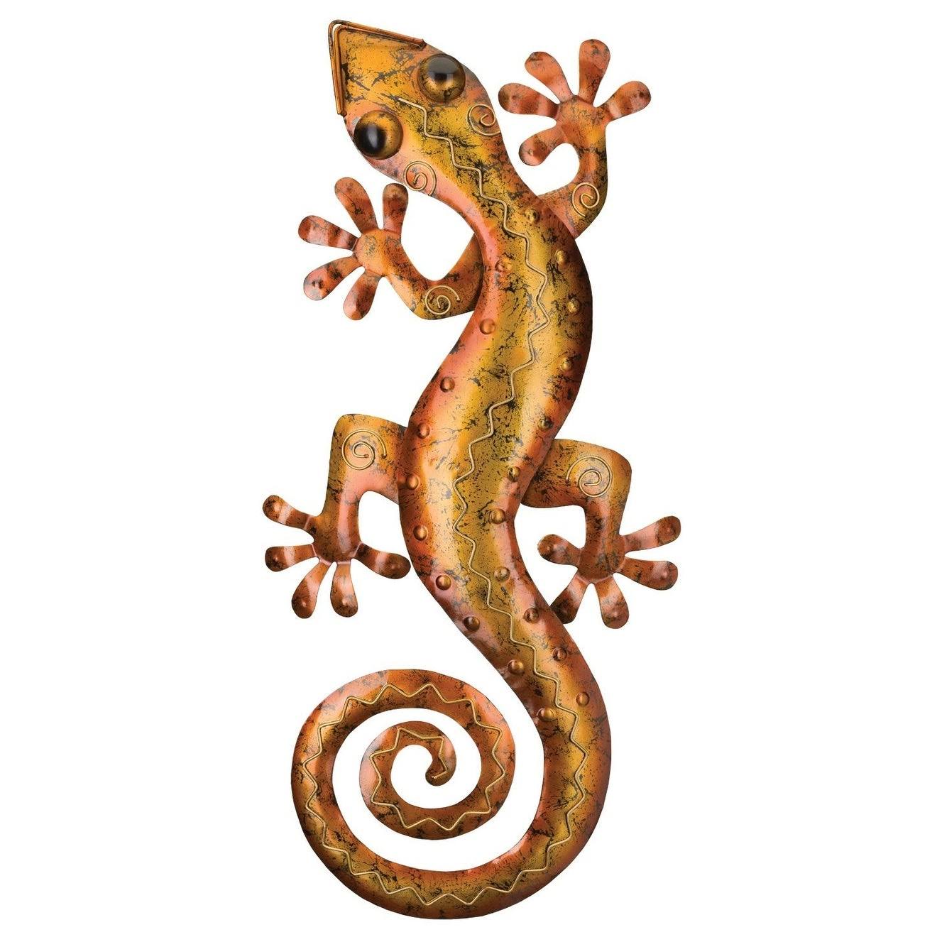 Regal Art & Gift 5527 Gecko Decor 29-Amber Wall Decor, Copper