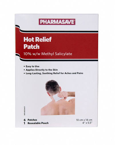 PHARMASAVE HOT RELIEF PATCH 6S