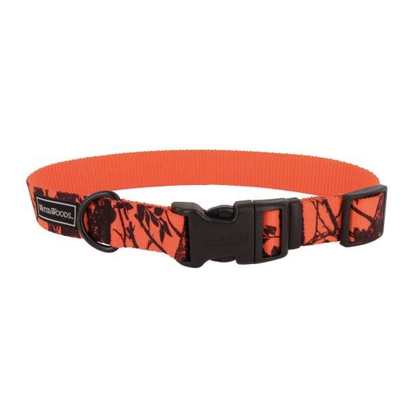 Water & Woods Blaze Adjustable Patterned Dog Collar 1" x 18"-26"