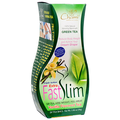 Chami Fast Slim Vanilla Green Tea 20ct Wholesale, Cheap, Discount, Bulk by Dollaritem