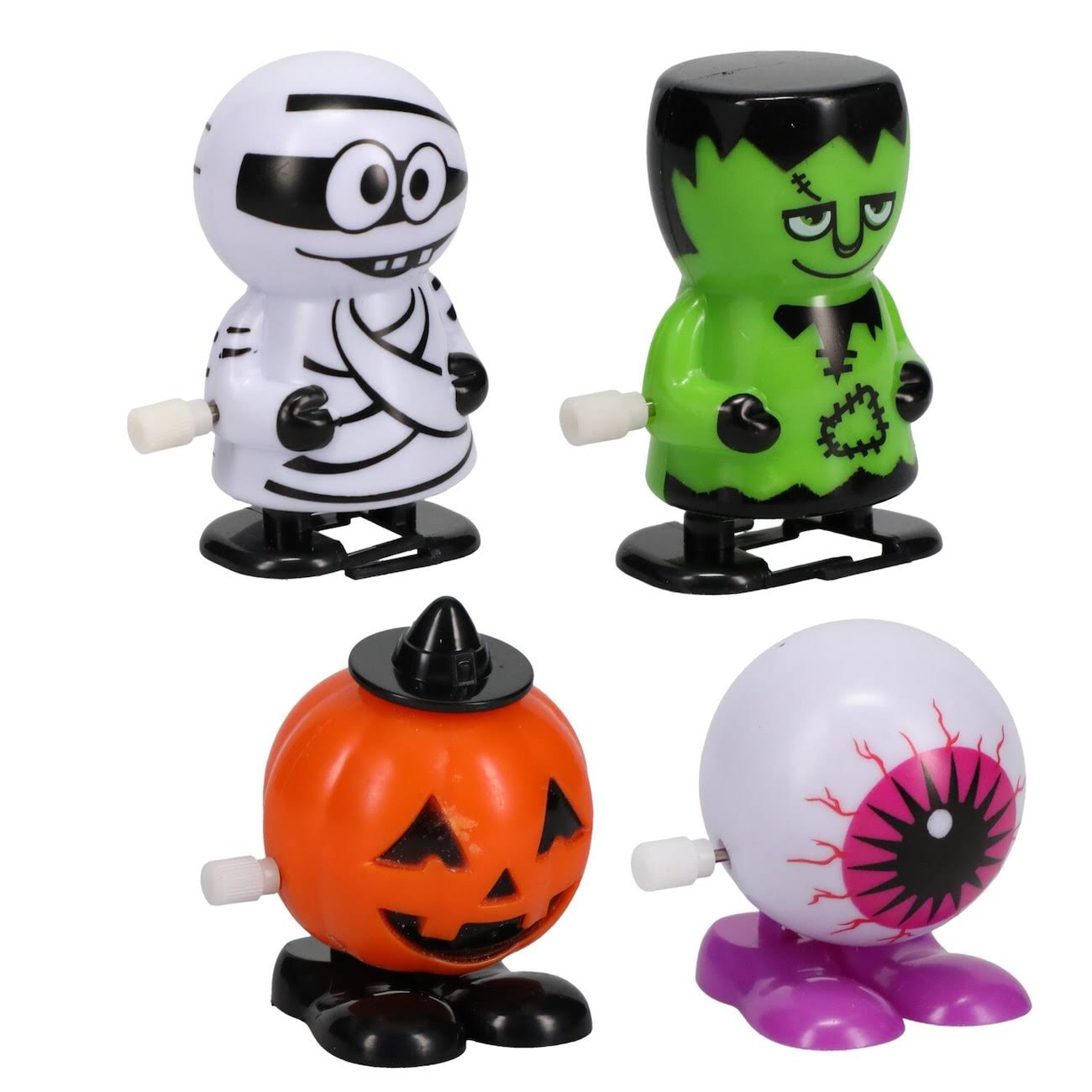 48 Plastic Halloween-Themed Wind Up Hopping Toys, 3.875 x 5.5 x 1.5" at Dollar Tree