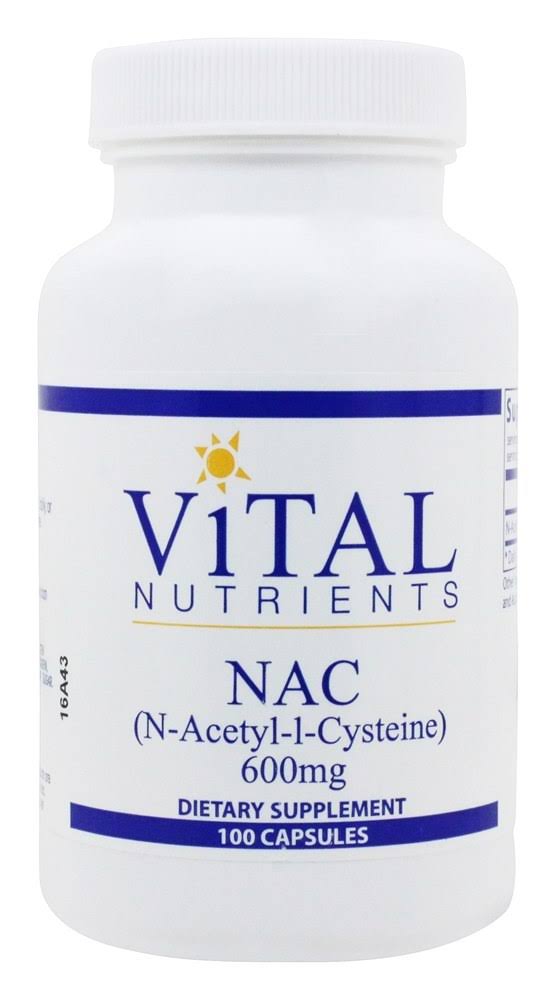 Vital Nutrients Nac N-Acetyl-l-Cysteine Dietary Supplement - 600mg, 100ct