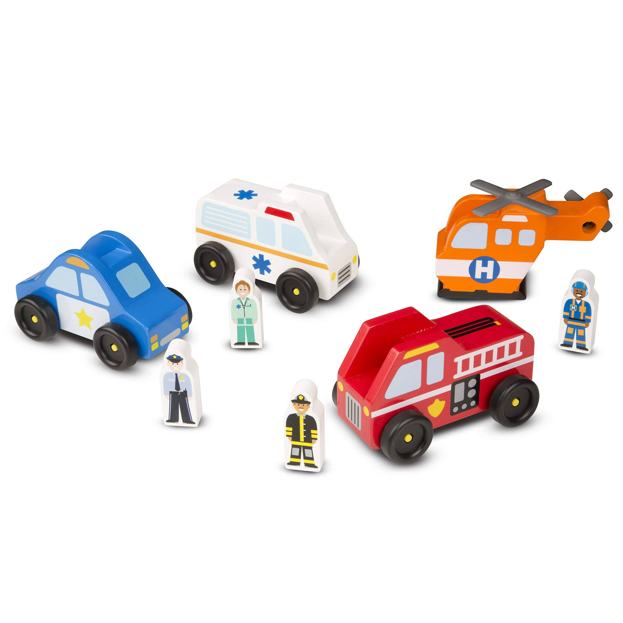 Melissa and Doug Emergency Vehicle Toy Set