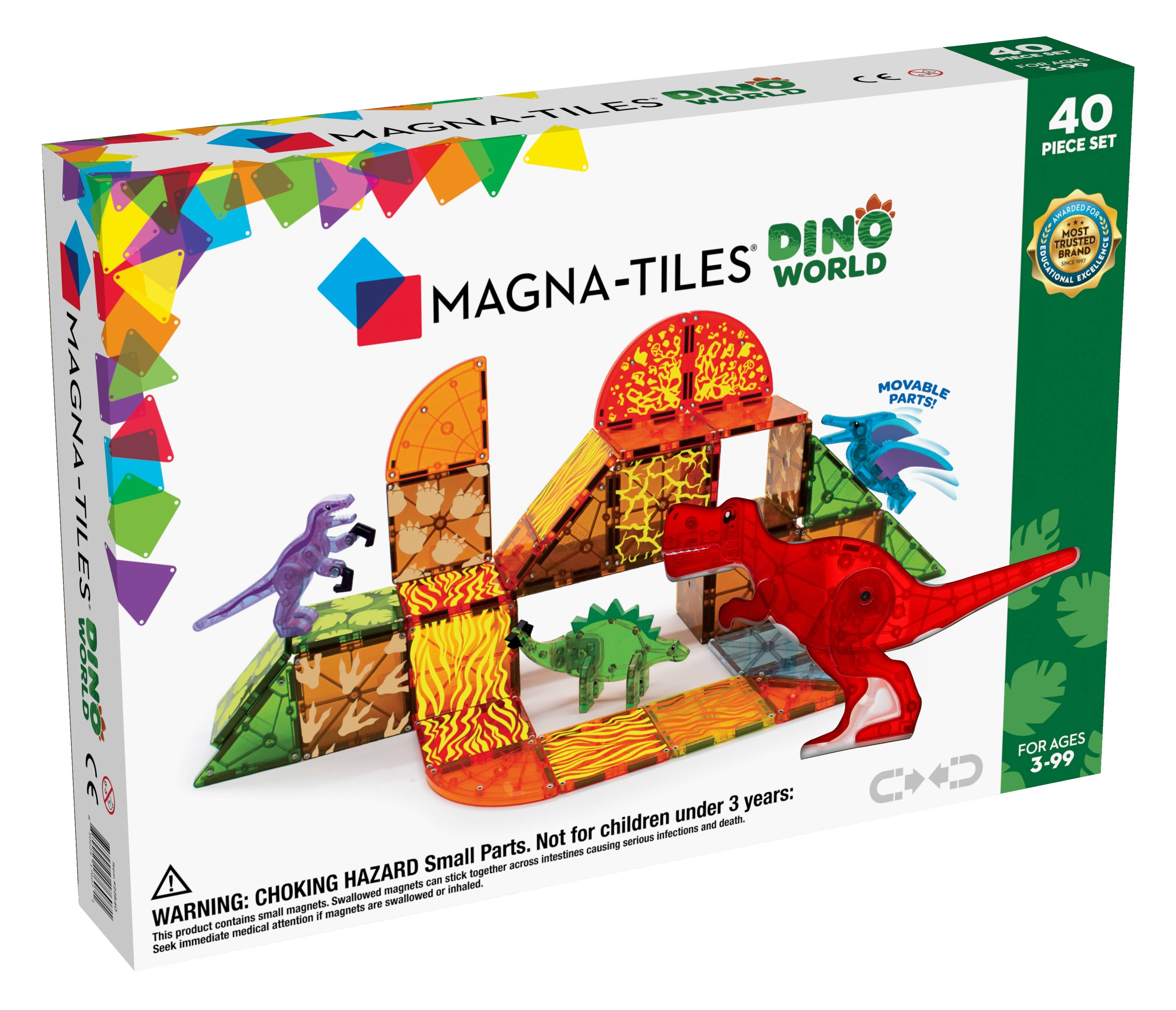 Magna Tiles - Dino World 40 Piece Set