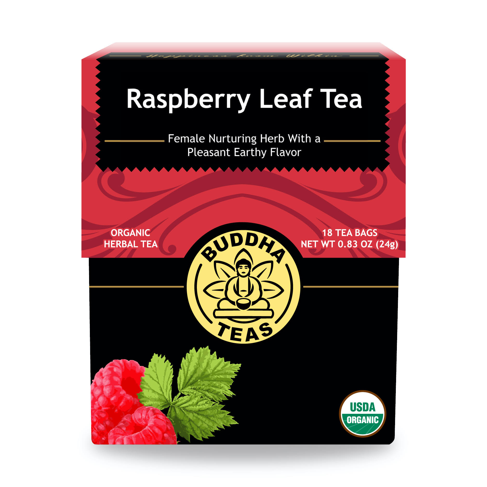 Buddha Teas Raspberry Leaf Tea - 18 Bags