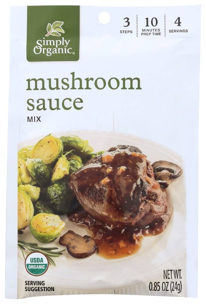 Simply Organic Mushroom Sauce Mix - 0.85oz