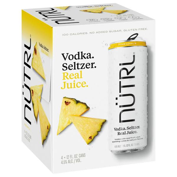 Nutrl Vodka Seltzer, Pineapple