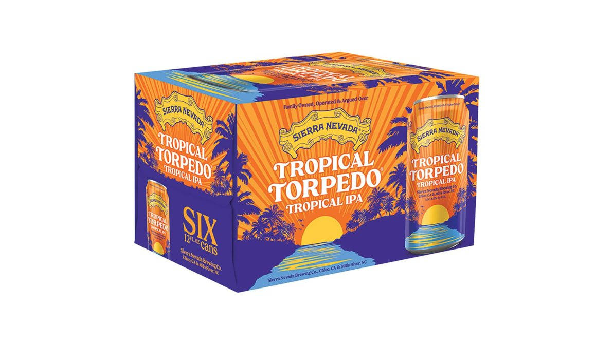 Sierra Nevada Beer, Tropical Torpedo, Tropical IPA, 6 Pack - 6 pack, 12 fl oz cans