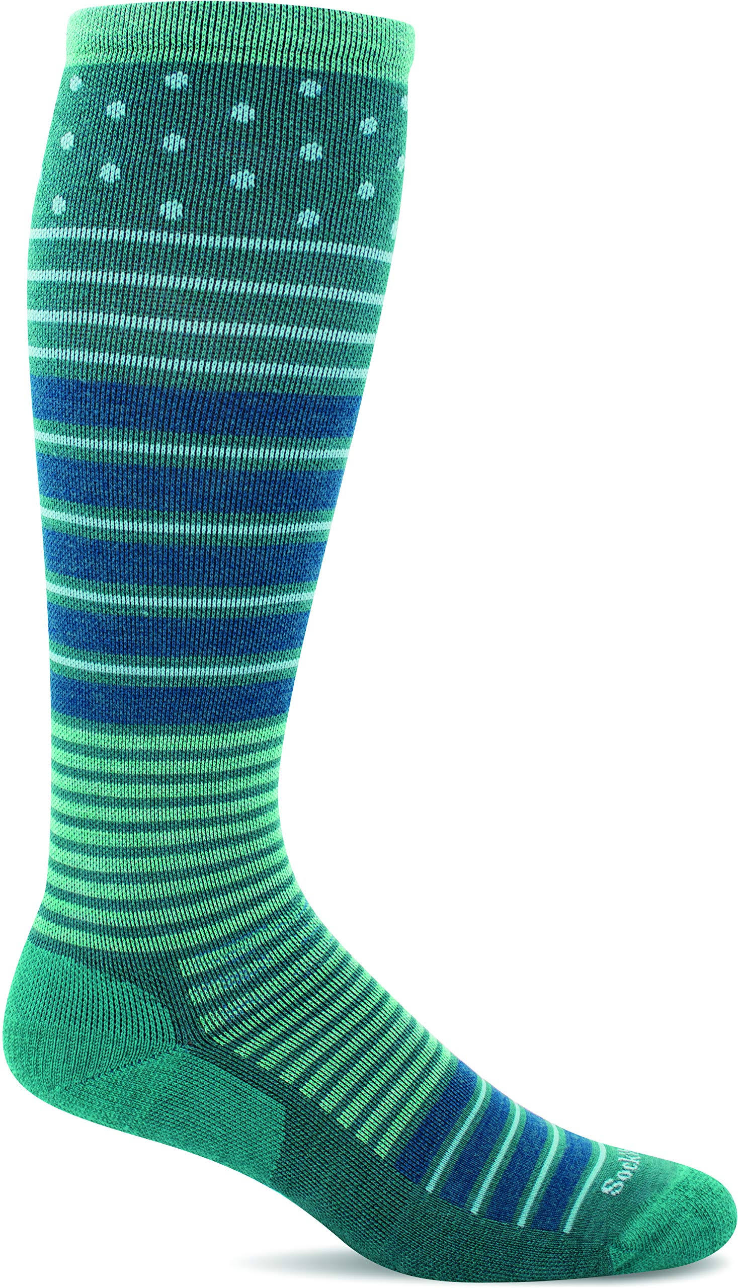 Sockwell Women's Twister Firm Compression Socks / MD/LG / Jade