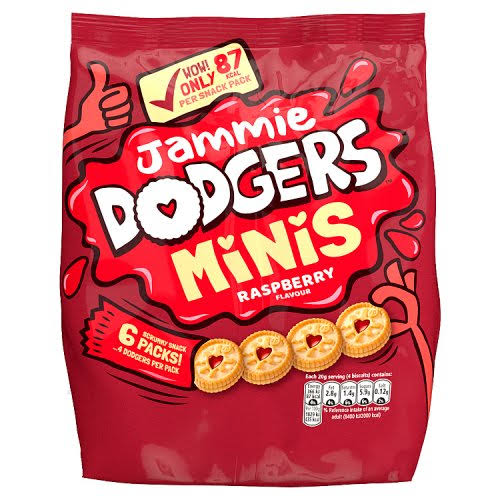 Burtons Mini Jammie Dodgers Snack Pack 6 Pack Delivered to Ireland