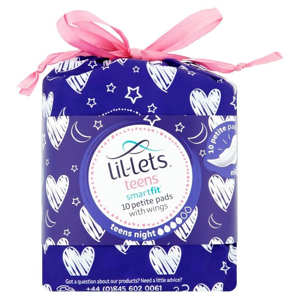 Lil-Lets Smartfit Teens Night Petite Pads - 10 Petite Pads With Wings