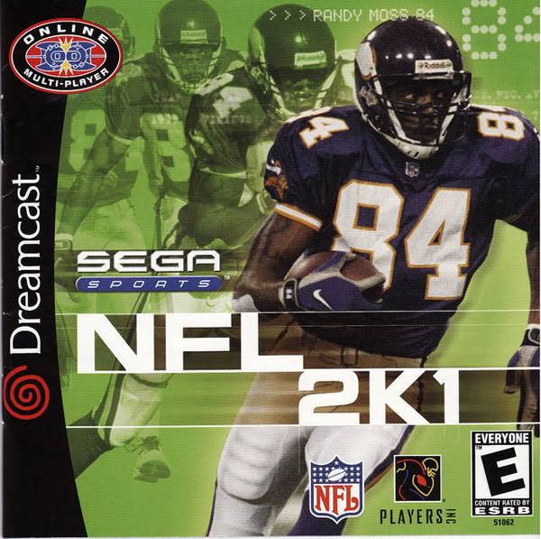 NFL 2K1 Sega Dreamcast Video Game
