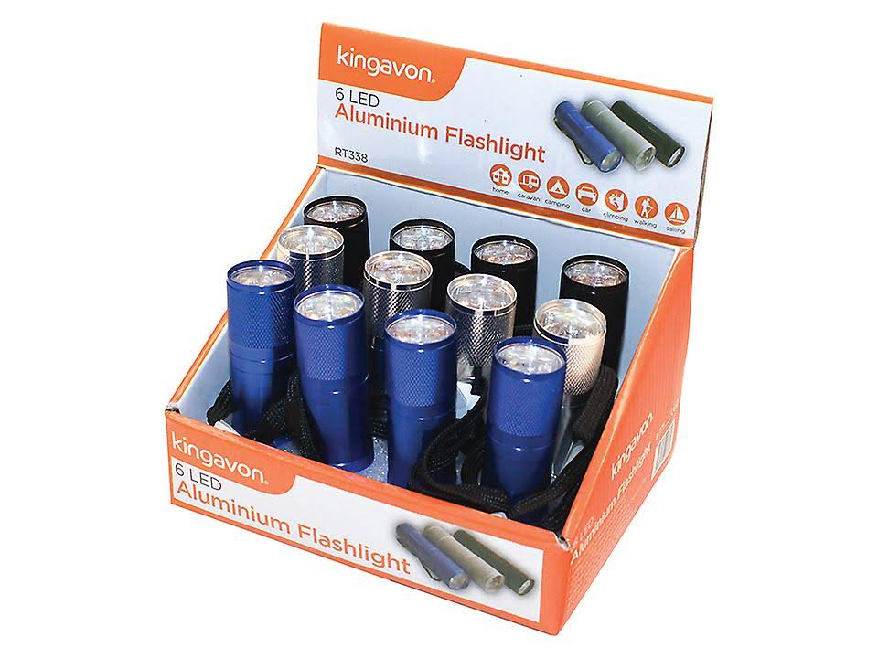 Kingavon King Avon 6 LED Aluminium Flashlight BB-RT338
