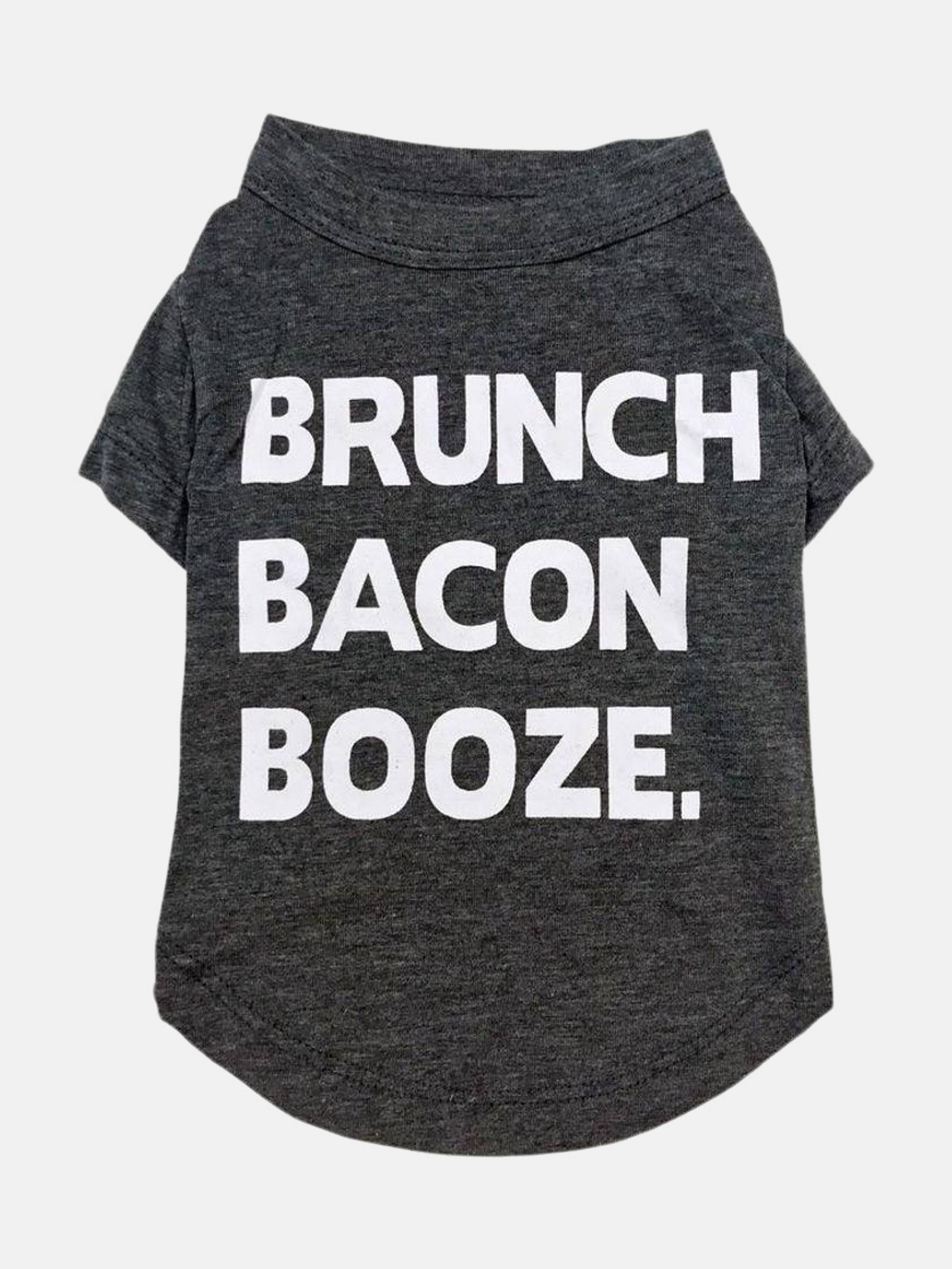 Fab Dog Brunch Bacon Booze T-Shirt - 8"