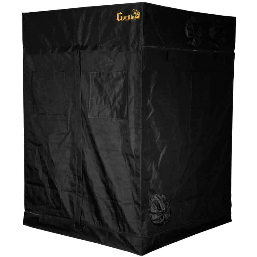 Gorilla Grow Tent GGT55 Grow Tent - 5' x 5' x 6'11", Black