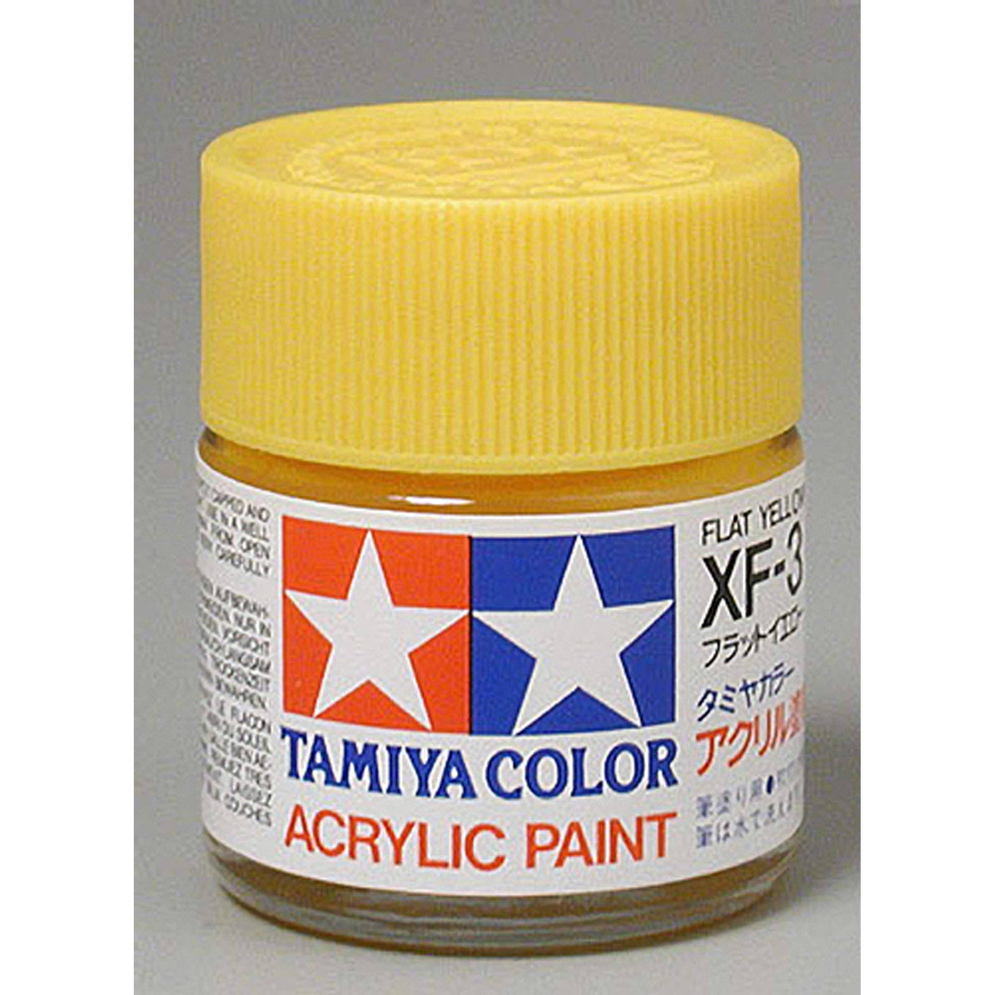 Tamiya Flat XF3 Acrylic Hobby Model Paint - Yellow