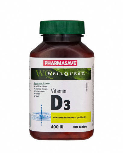 PHARMASAVE WELLQUEST VITAMIN D 400IU TABLETS 100S