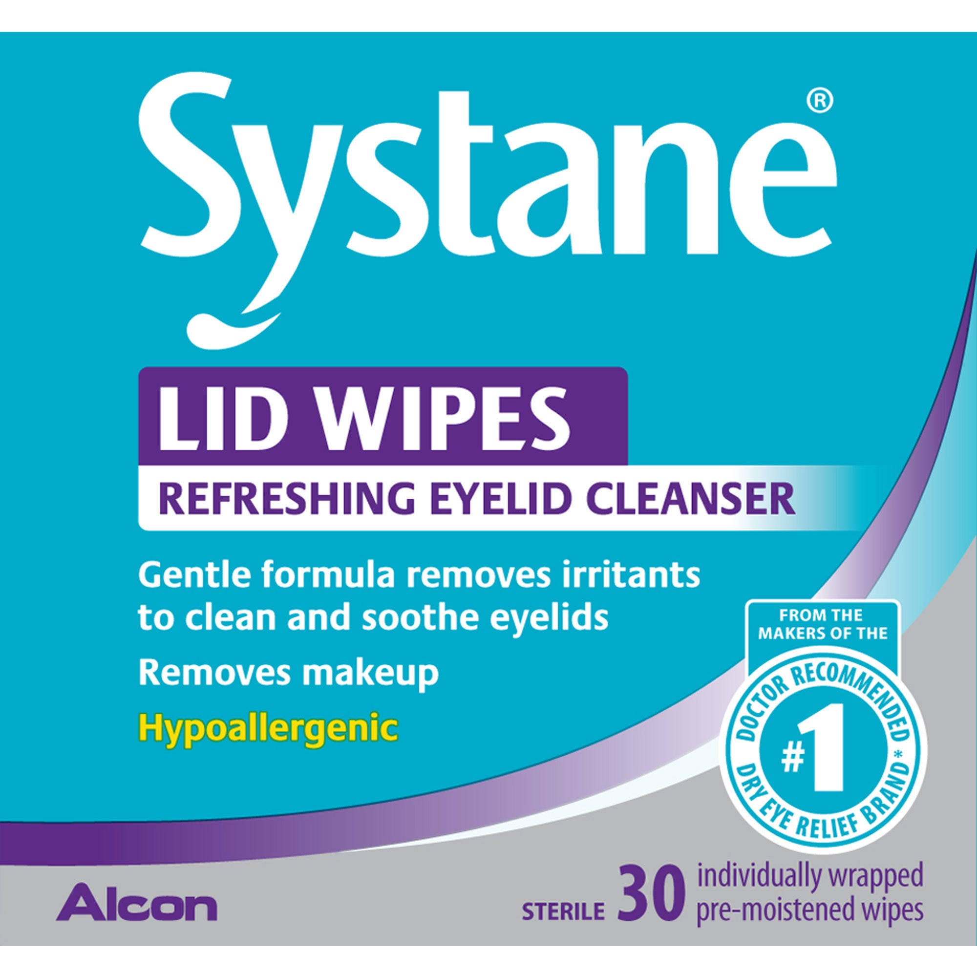 Systane Lid Wipes Eyelid Cleansing Wipes - 30 ct