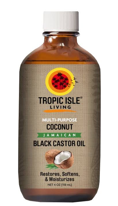 Tropic Isle Living Jamaican Coconut Black Castor Oil 4 oz