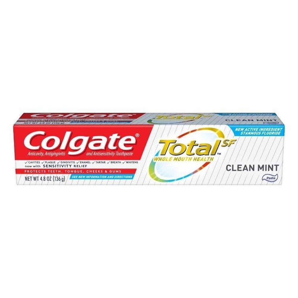 Colgate total toothpaste, clean mint, 4.8 oz
