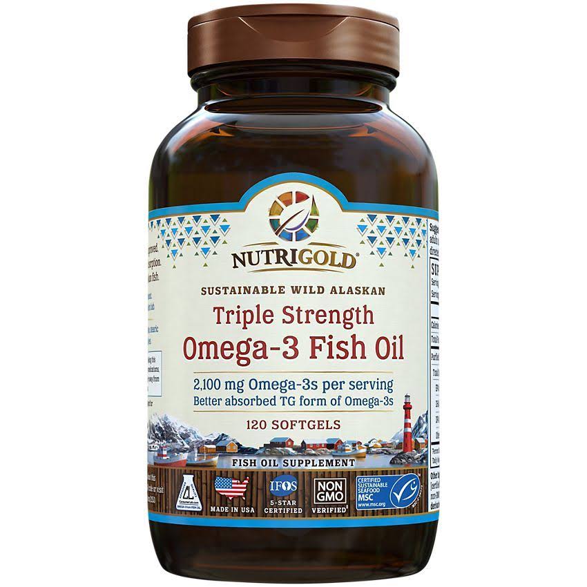 Triple Strength Omega-3 Fish Oil - 2,100 MG (120 Softgels)