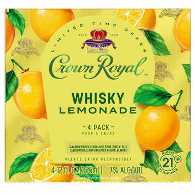Crown Royal Whisky Lemonade 4pk