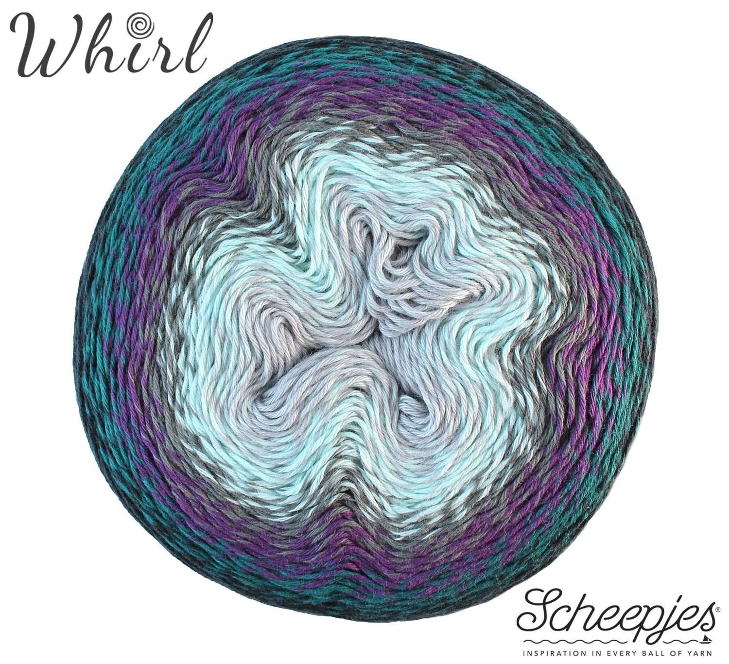 Scheepjes Whirl Print Yarn - 773 Black Currant Squeeze Me