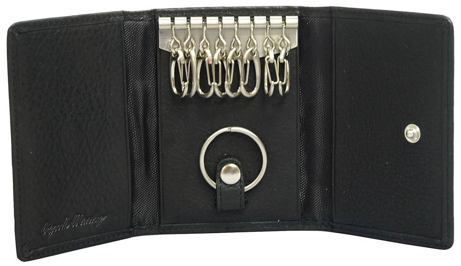 Osgoode Marley Leather 8 Hook Key Case 1595 Black Keycase