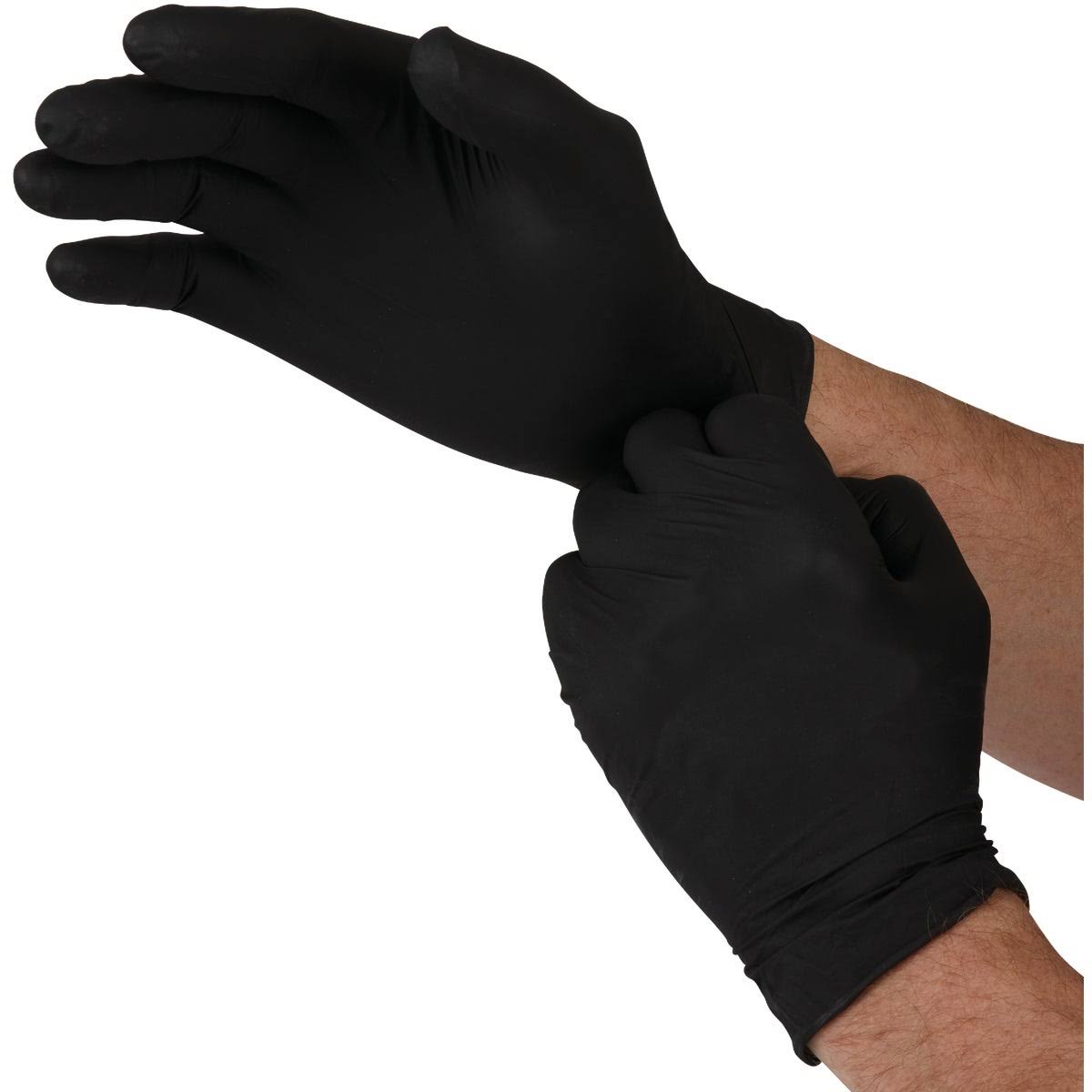 Boss Disposable Nitrile Gloves, 50 Ct., Black