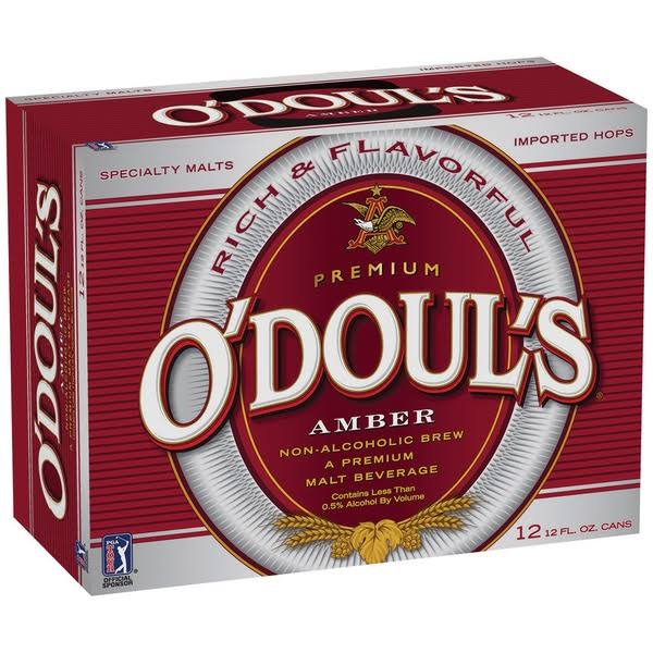 O'doul's Non Odouls Malt Beverage, Amber - 12 pack, 12 fl oz cans