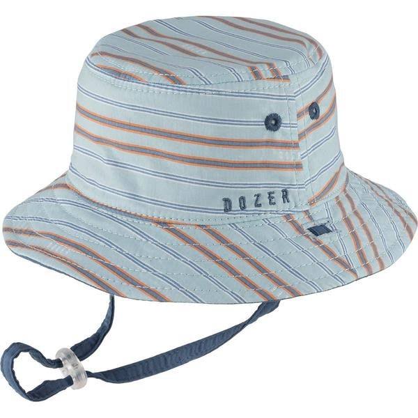 Kooringal Dozer Baby Boy's Bucket Hat - Hugh, Small / Blue/Red