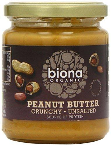 Biona Peanut Butter Crunchy No Salt 250g