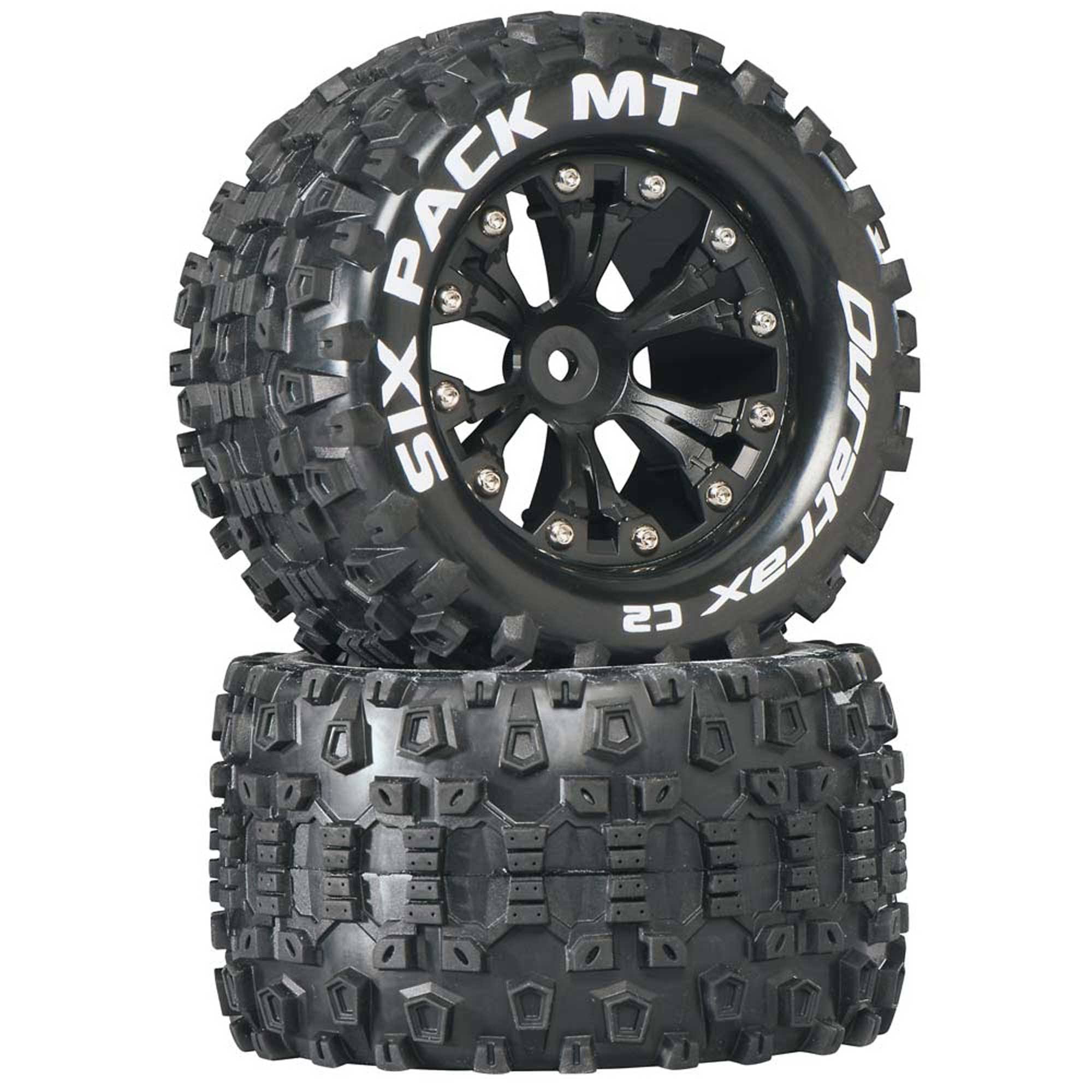 Duratrax Sixpack MT 2.8 Truck 2WD Mounted Re C2 Tires