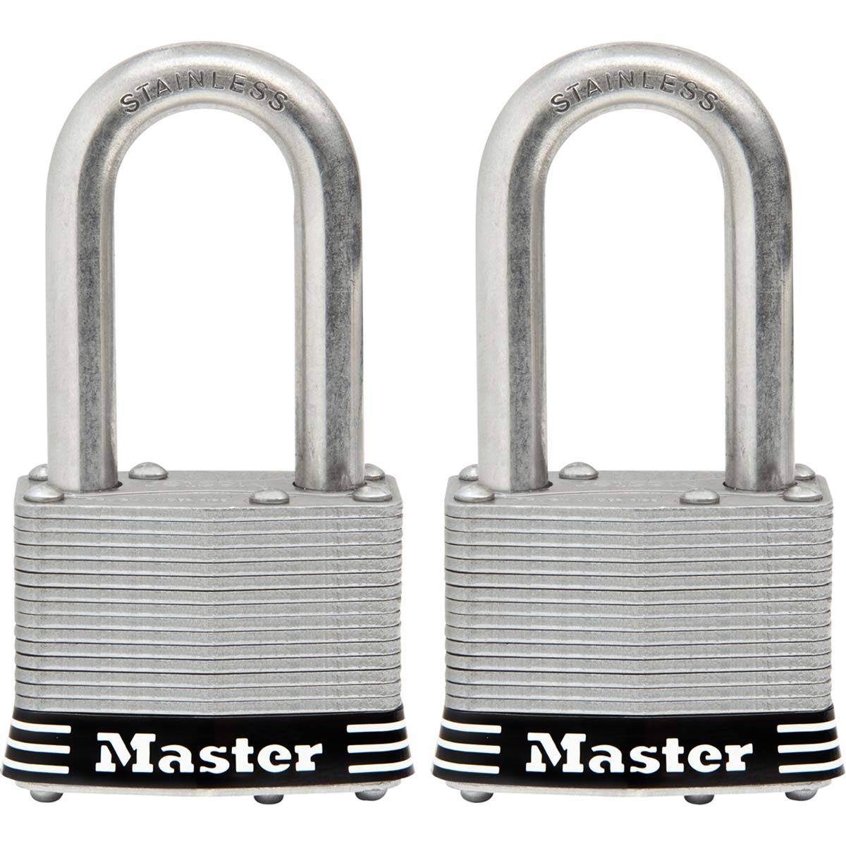 Master Lock Laminated Stainless Steel Keyed Padlock - 1-3/4"