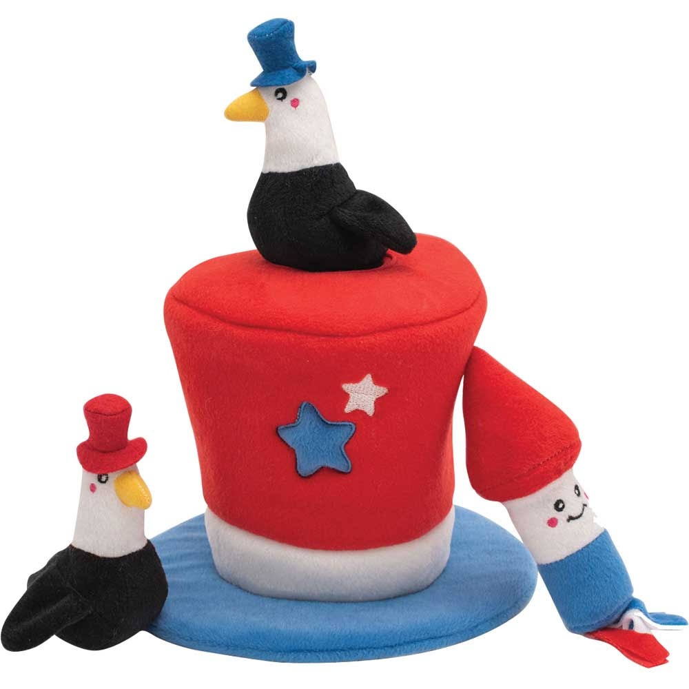 Zippy Paws - Dog - Toy - Americana Burrow Top Hat (Regular)