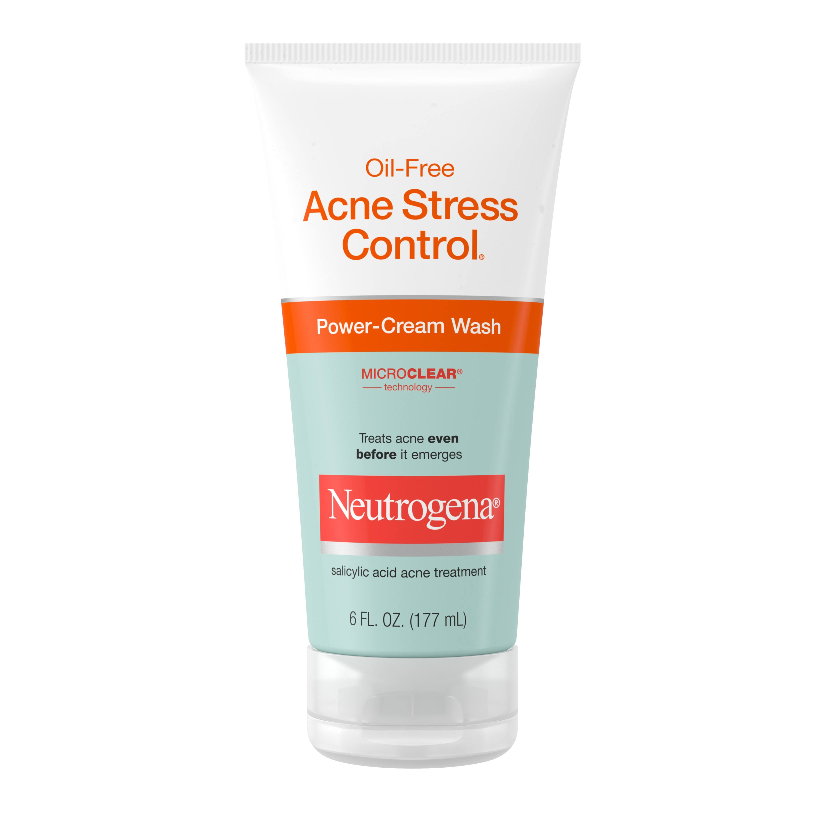 Neutrogena Oil-Free Acne Stress Control Power-Cream Wash - 6oz