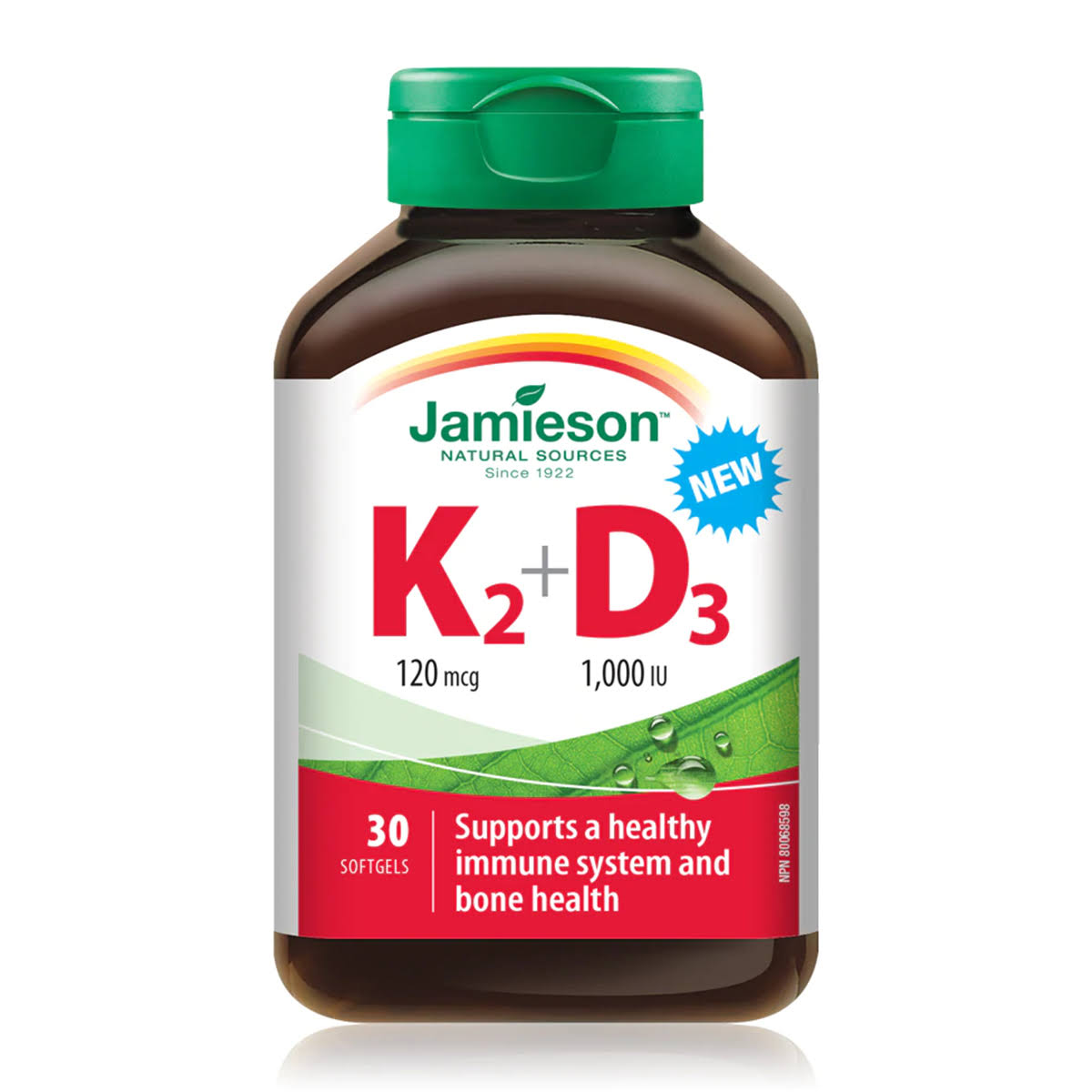 Jamieson Vitamin K2 & D3 (30 Softgels)