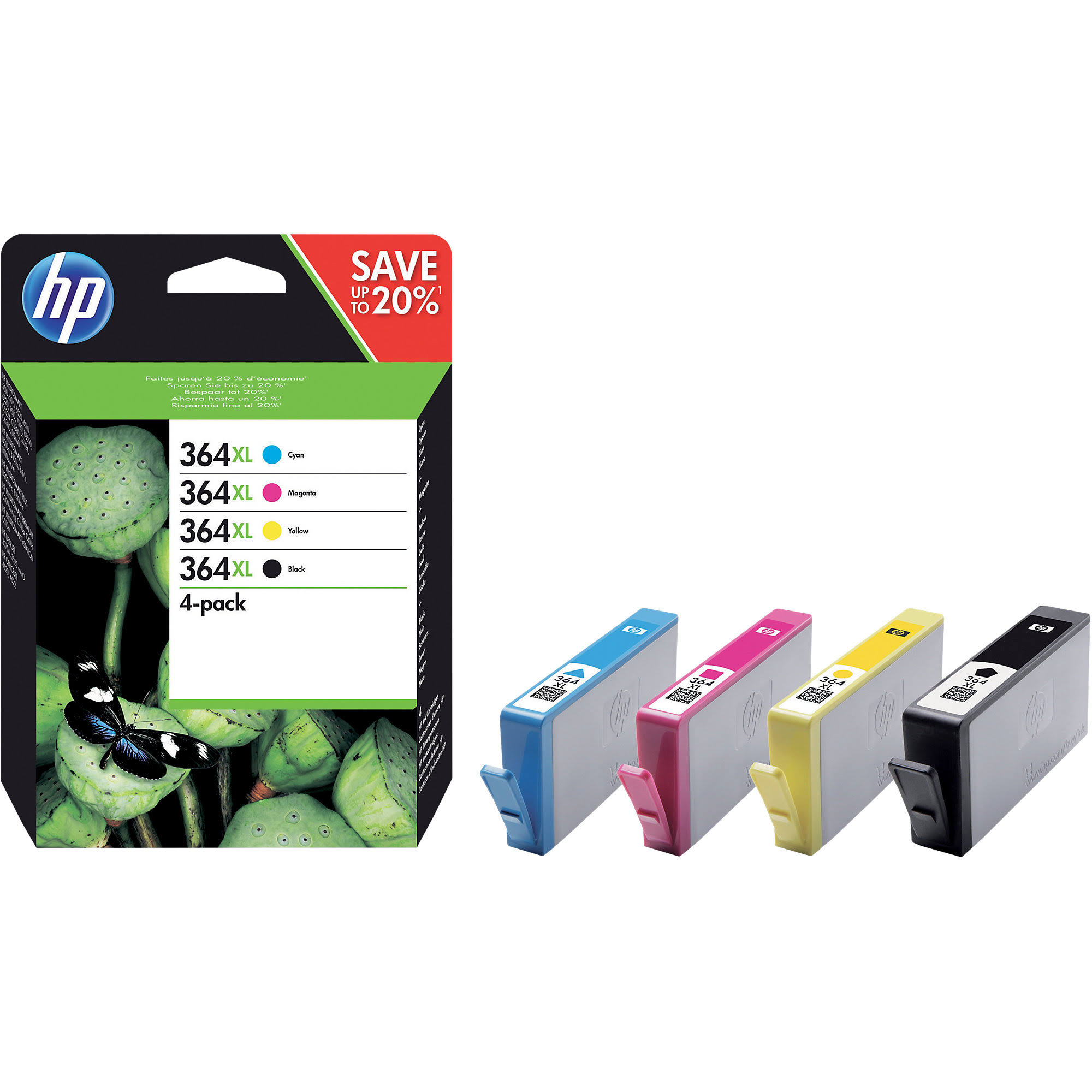 HP 364XL Ink Cartridge - Black/Cyan/Magenta/Yellow