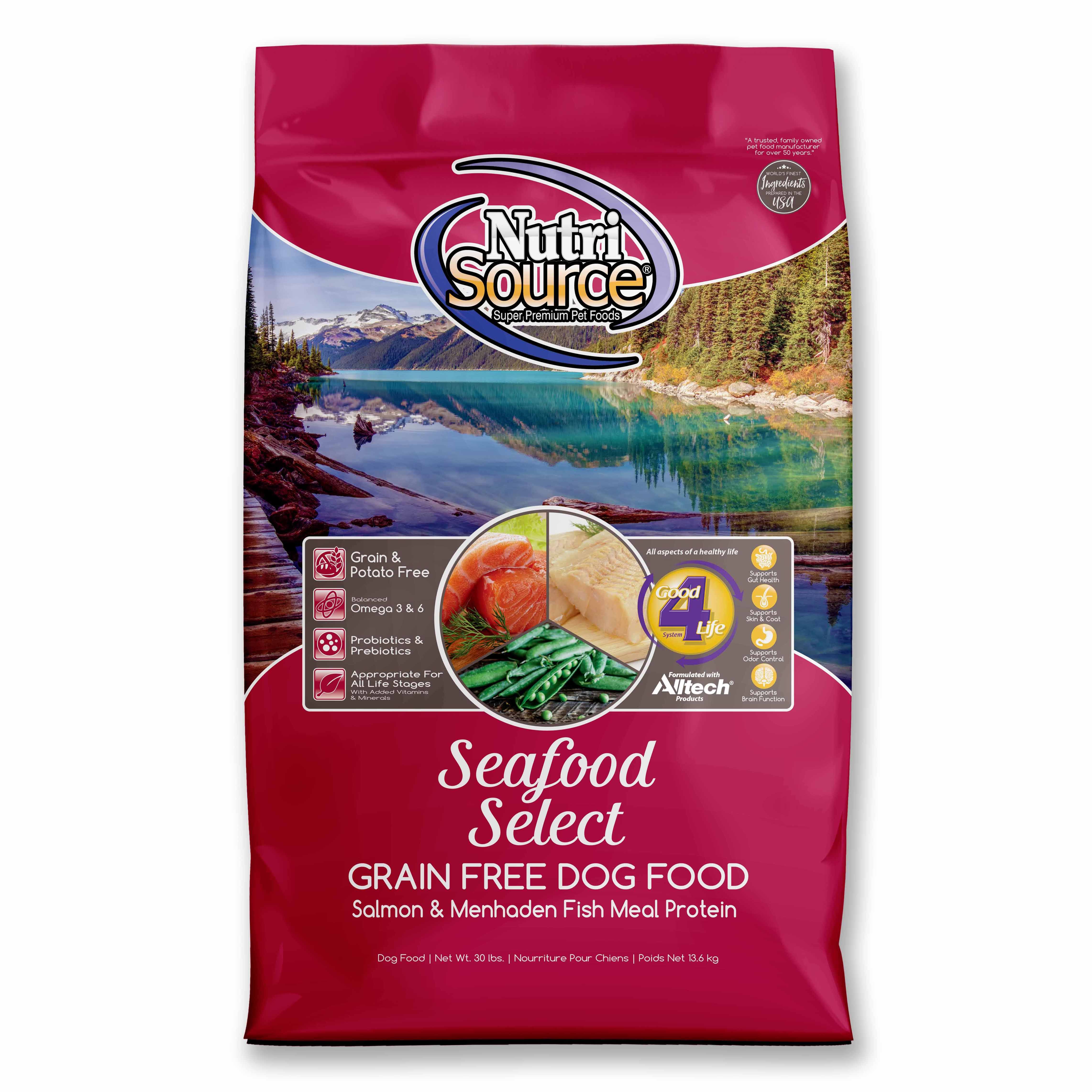 Nutrisource Grain Free Dry Dog Food - Seafood Select, 5lbs