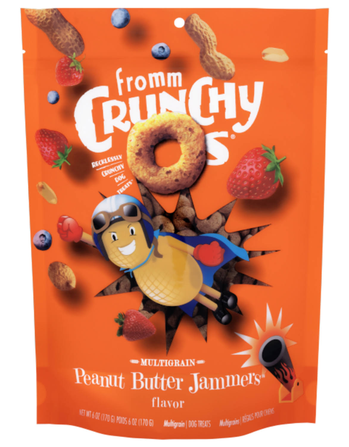 Fromm Dog Treats Crunchy Os - Peanut Butter Jammers Flavor Treats